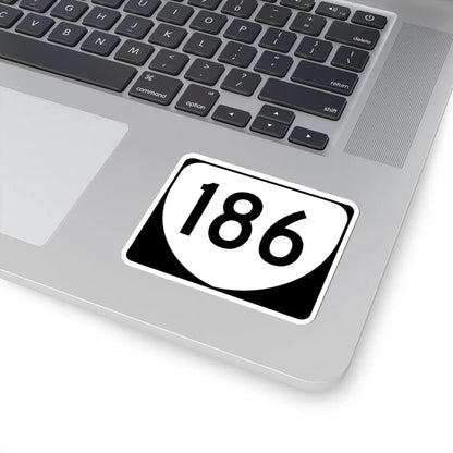Virginia 186 (Virginia) (Road Sign) STICKER Vinyl Kiss-Cut Decal - The Sticker Space
