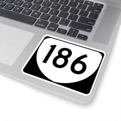 Virginia 186 (Virginia) (Road Sign) STICKER Vinyl Kiss-Cut Decal - The Sticker Space