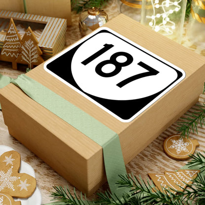 Virginia 187 (Virginia) (Road Sign) STICKER Vinyl Kiss-Cut Decal - The Sticker Space