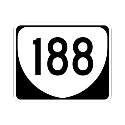 Virginia 188 (Virginia) (Road Sign) STICKER Vinyl Kiss-Cut Decal 2 Inch White - The Sticker Space