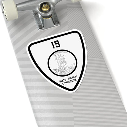 Virginia 19 1918 (Virginia) (Road Sign) STICKER Vinyl Kiss-Cut Decal - The Sticker Space