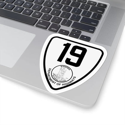 Virginia 19 1924 (Virginia) (Road Sign) STICKER Vinyl Kiss-Cut Decal - The Sticker Space
