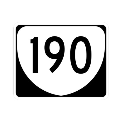 Virginia 190 (Virginia) (Road Sign) STICKER Vinyl Kiss-Cut Decal 2 Inch White - The Sticker Space