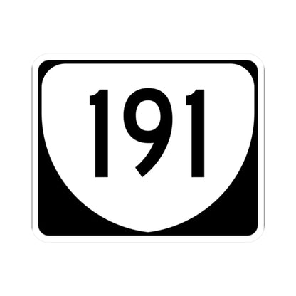 Virginia 191 (Virginia) (Road Sign) STICKER Vinyl Kiss-Cut Decal 2 Inch White - The Sticker Space
