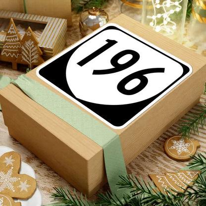 Virginia 196 1980 (Virginia) (Road Sign) STICKER Vinyl Kiss-Cut Decal - The Sticker Space