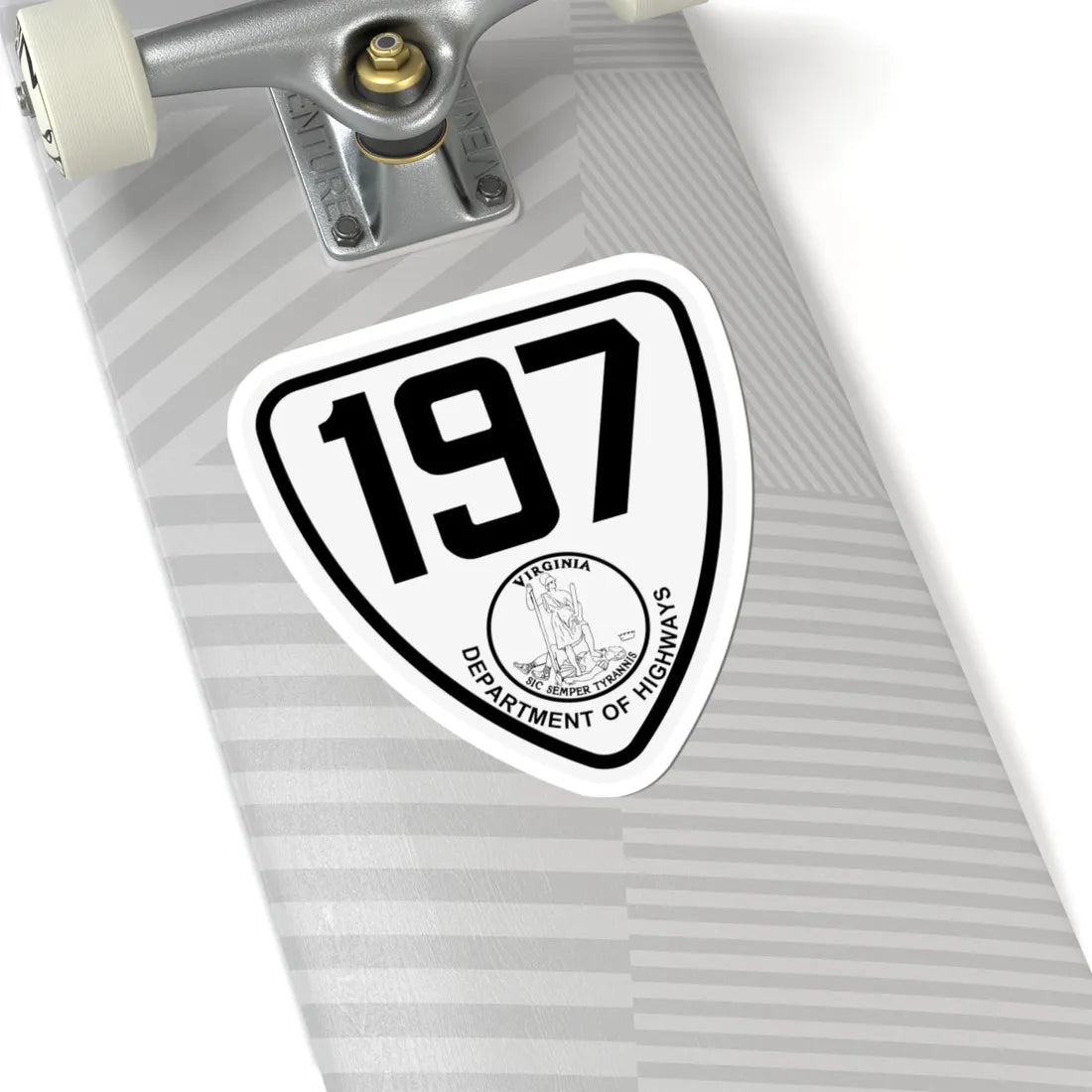 Virginia 197 1924 (Virginia) (Road Sign) STICKER Vinyl Kiss-Cut Decal - The Sticker Space