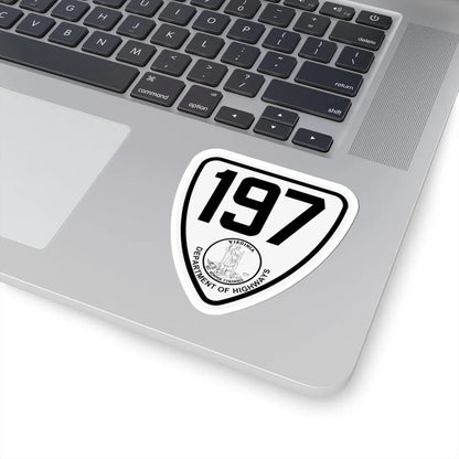 Virginia 197 1924 (Virginia) (Road Sign) STICKER Vinyl Kiss-Cut Decal - The Sticker Space