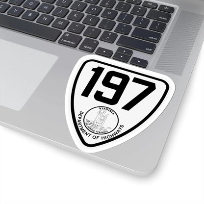 Virginia 197 1924 (Virginia) (Road Sign) STICKER Vinyl Kiss-Cut Decal - The Sticker Space