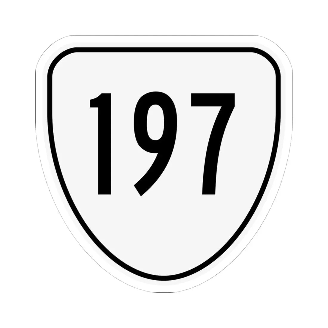 Virginia 197 1956 (Virginia) (Road Sign) STICKER Vinyl Kiss-Cut Decal 4 Inch White - The Sticker Space