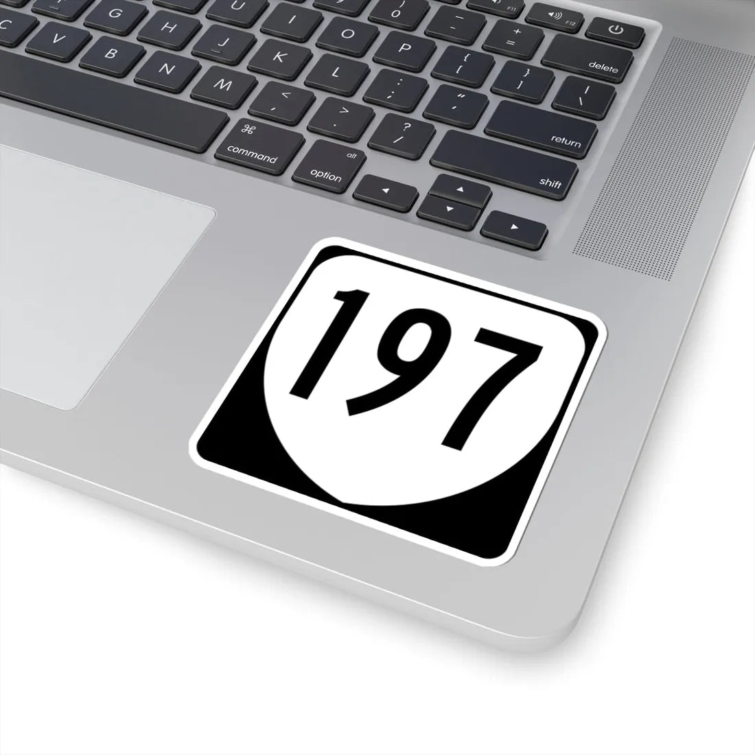 Virginia 197 1980 (Virginia) (Road Sign) STICKER Vinyl Kiss-Cut Decal - The Sticker Space