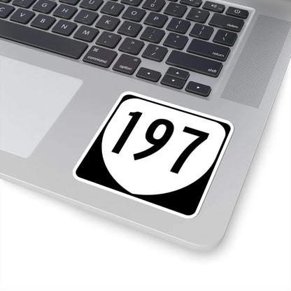 Virginia 197 1980 (Virginia) (Road Sign) STICKER Vinyl Kiss-Cut Decal - The Sticker Space