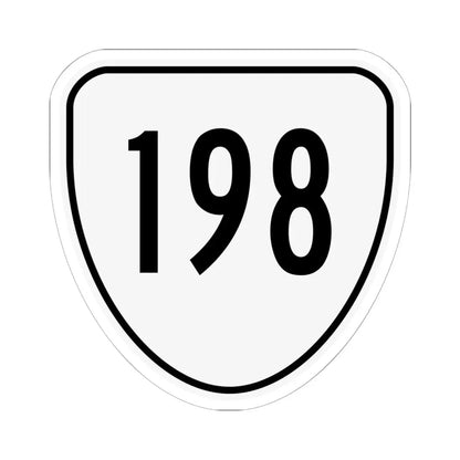 Virginia 198 1956 (Virginia) (Road Sign) STICKER Vinyl Kiss-Cut Decal 6 Inch White - The Sticker Space