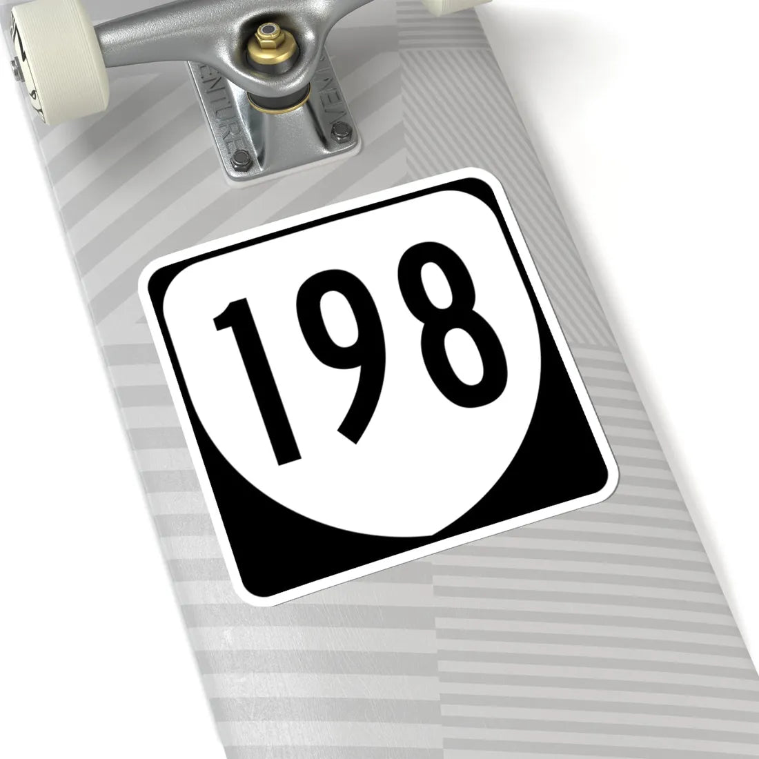 Virginia 198 1980 (Virginia) (Road Sign) STICKER Vinyl Kiss-Cut Decal - The Sticker Space