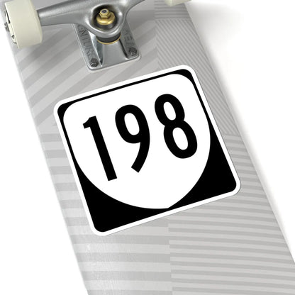 Virginia 198 1980 (Virginia) (Road Sign) STICKER Vinyl Kiss-Cut Decal - The Sticker Space