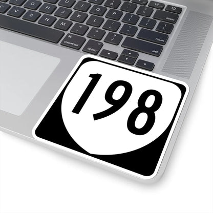 Virginia 198 1980 (Virginia) (Road Sign) STICKER Vinyl Kiss-Cut Decal - The Sticker Space