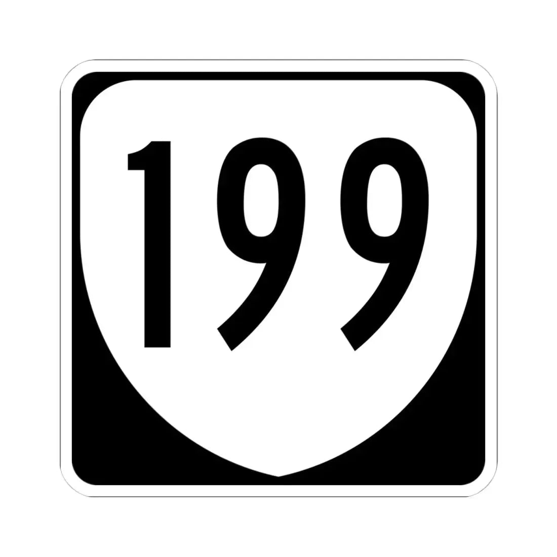 Virginia 199 1980 (Virginia) (Road Sign) STICKER Vinyl Kiss-Cut Decal - The Sticker Space