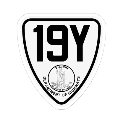 Virginia 19Y 1924 (Virginia) (Road Sign) STICKER Vinyl Kiss-Cut Decal 6 Inch White - The Sticker Space
