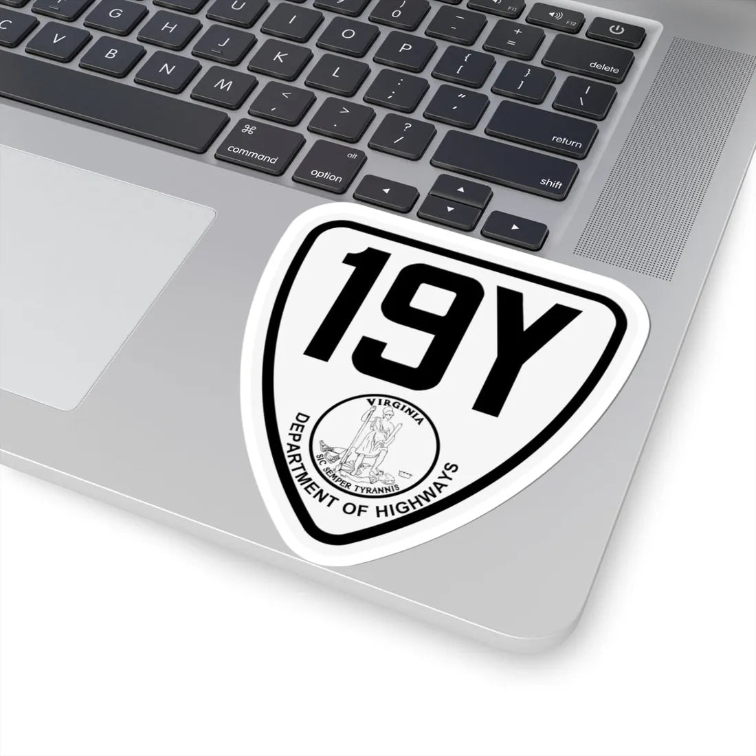 Virginia 19Y 1924 (Virginia) (Road Sign) STICKER Vinyl Kiss-Cut Decal - The Sticker Space