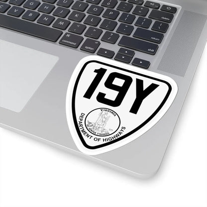 Virginia 19Y 1924 (Virginia) (Road Sign) STICKER Vinyl Kiss-Cut Decal - The Sticker Space