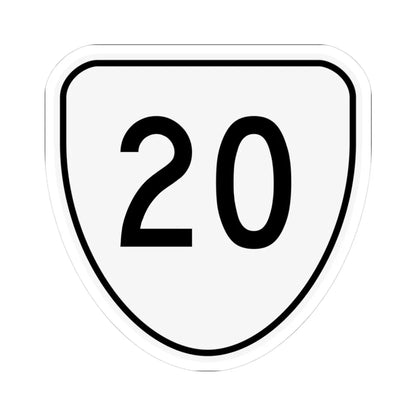 Virginia 20 1956 (Virginia) (Road Sign) STICKER Vinyl Kiss-Cut Decal 3 Inch White - The Sticker Space
