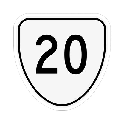 Virginia 20 1956 (Virginia) (Road Sign) STICKER Vinyl Kiss-Cut Decal 4 Inch White - The Sticker Space