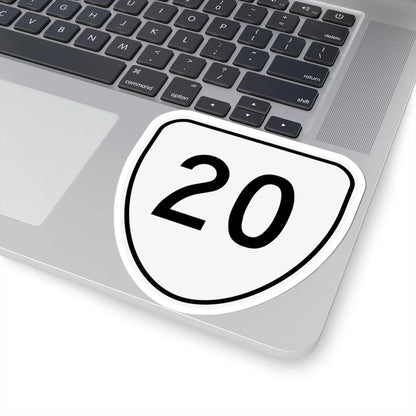 Virginia 20 1956 (Virginia) (Road Sign) STICKER Vinyl Kiss-Cut Decal - The Sticker Space