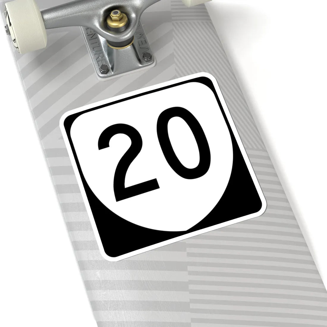 Virginia 20 (Virginia) (Road Sign) STICKER Vinyl Kiss-Cut Decal - The Sticker Space