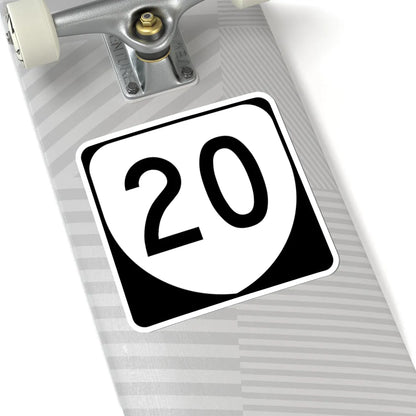 Virginia 20 (Virginia) (Road Sign) STICKER Vinyl Kiss-Cut Decal - The Sticker Space