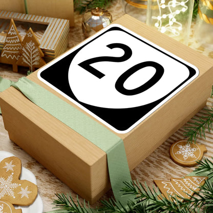 Virginia 20 (Virginia) (Road Sign) STICKER Vinyl Kiss-Cut Decal - The Sticker Space