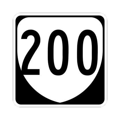 Virginia 200 1980 (Virginia) (Road Sign) STICKER Vinyl Kiss-Cut Decal 3 Inch White - The Sticker Space