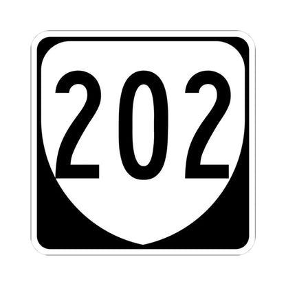 Virginia 202 1980 (Virginia) (Road Sign) STICKER Vinyl Kiss-Cut Decal 3 Inch White - The Sticker Space