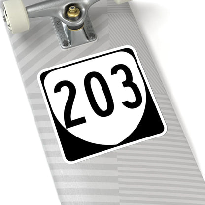 Virginia 203 1980 (Virginia) (Road Sign) STICKER Vinyl Kiss-Cut Decal - The Sticker Space