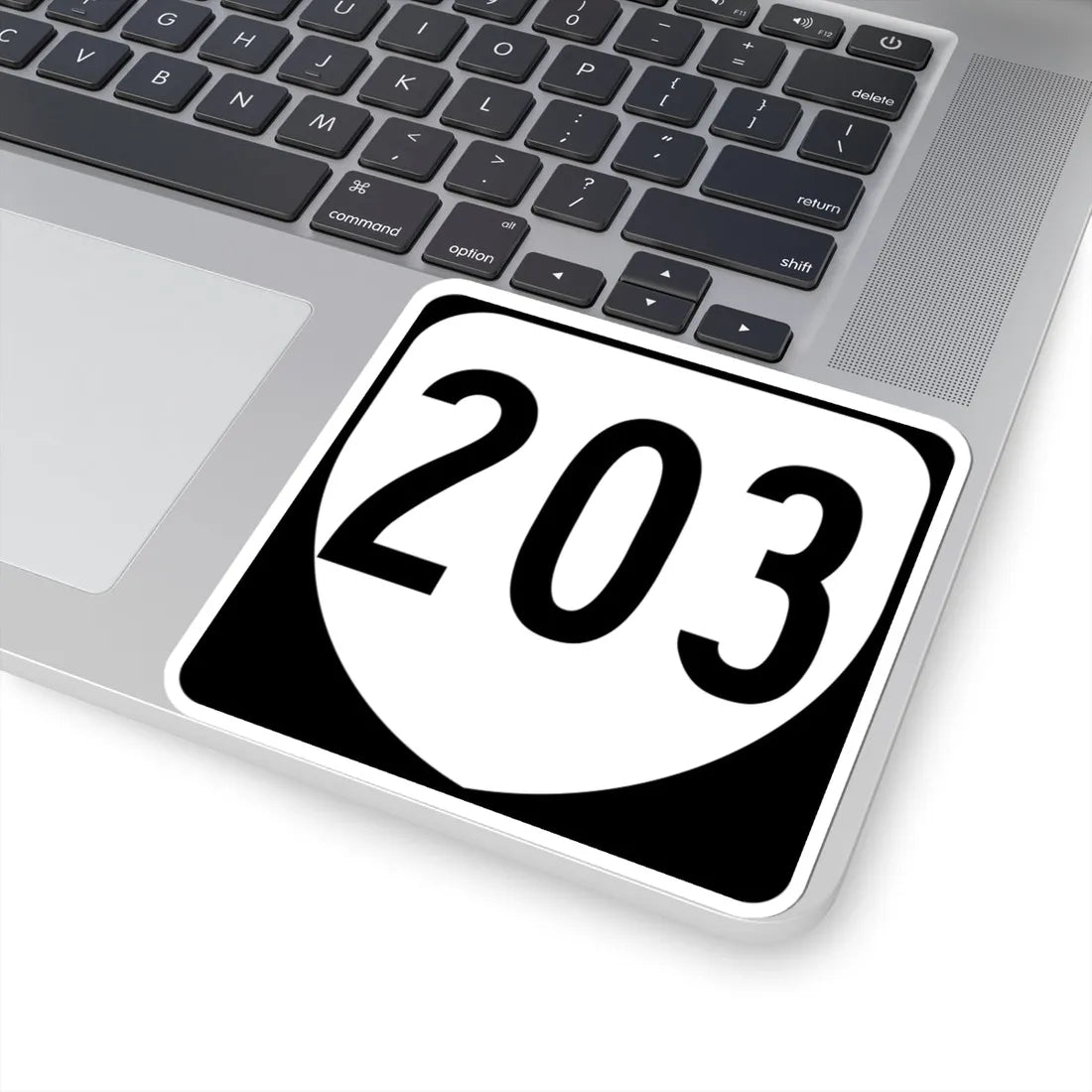 Virginia 203 1980 (Virginia) (Road Sign) STICKER Vinyl Kiss-Cut Decal - The Sticker Space