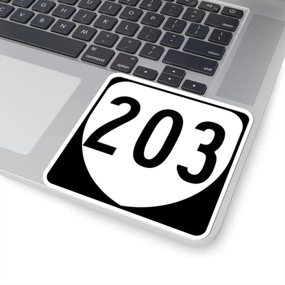 Virginia 203 1980 (Virginia) (Road Sign) STICKER Vinyl Kiss-Cut Decal - The Sticker Space