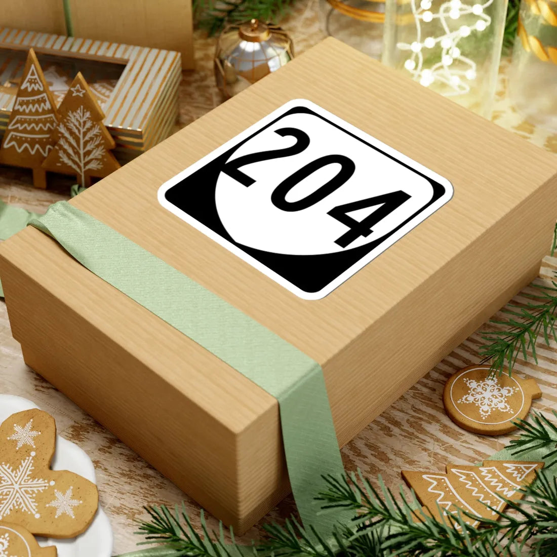 Virginia 204 1980 (Virginia) (Road Sign) STICKER Vinyl Kiss-Cut Decal - The Sticker Space