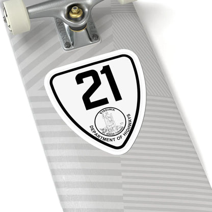 Virginia 21 1924 (Virginia) (Road Sign) STICKER Vinyl Kiss-Cut Decal - The Sticker Space