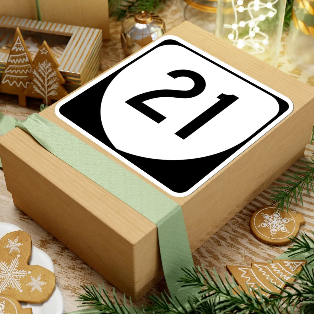 Virginia 21 (Virginia) (Road Sign) STICKER Vinyl Kiss-Cut Decal - The Sticker Space