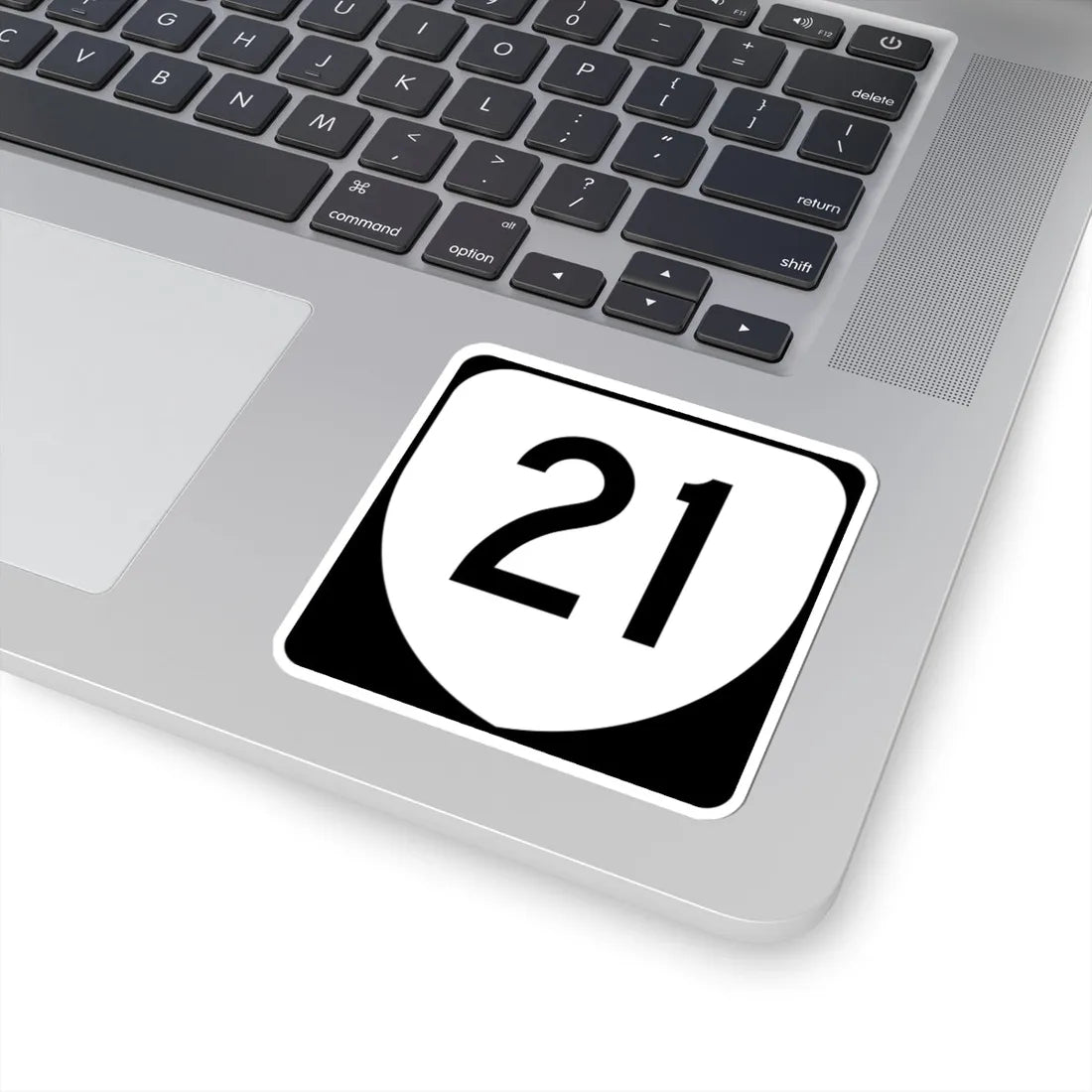 Virginia 21 (Virginia) (Road Sign) STICKER Vinyl Kiss-Cut Decal - The Sticker Space