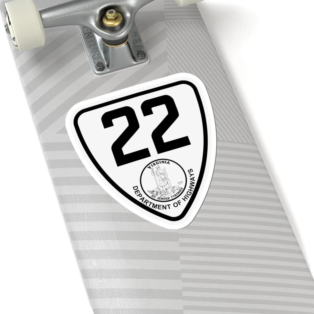 Virginia 22 1924 (Virginia) (Road Sign) STICKER Vinyl Kiss-Cut Decal - The Sticker Space