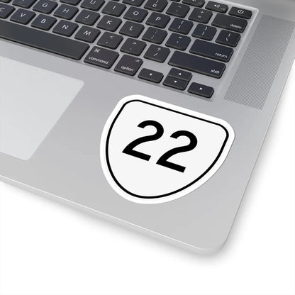 Virginia 22 1956 (Virginia) (Road Sign) STICKER Vinyl Kiss-Cut Decal - The Sticker Space