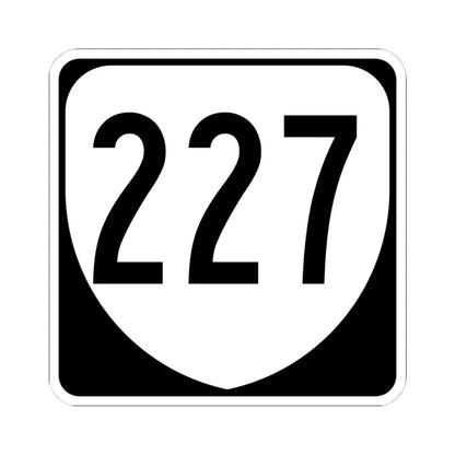 Virginia 227 1980 (Virginia) (Road Sign) STICKER Vinyl Kiss-Cut Decal 4 Inch White - The Sticker Space