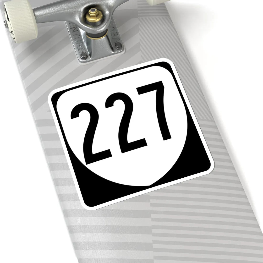 Virginia 227 1980 (Virginia) (Road Sign) STICKER Vinyl Kiss-Cut Decal - The Sticker Space