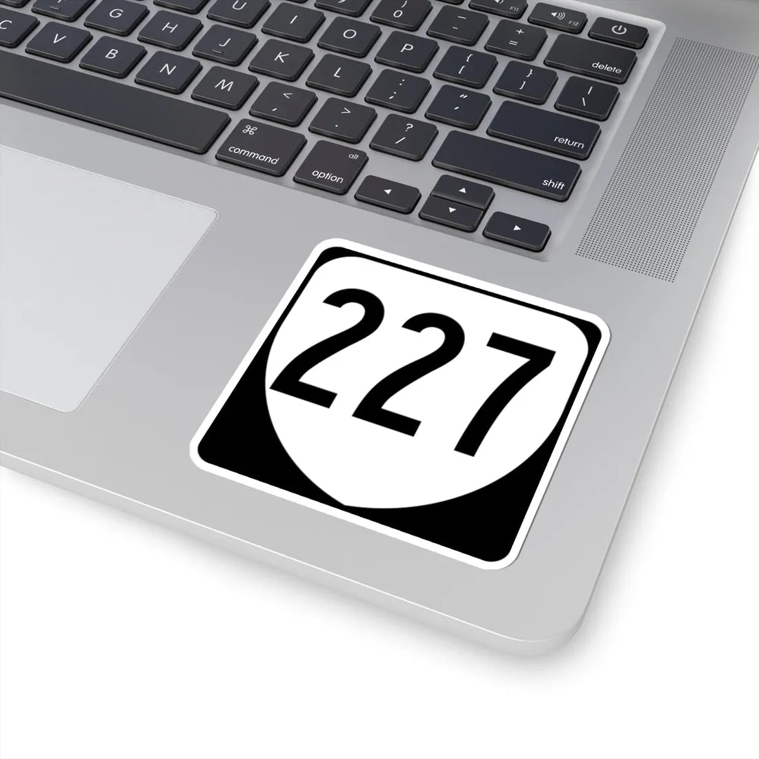 Virginia 227 1980 (Virginia) (Road Sign) STICKER Vinyl Kiss-Cut Decal - The Sticker Space