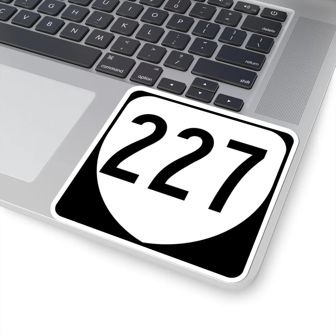 Virginia 227 1980 (Virginia) (Road Sign) STICKER Vinyl Kiss-Cut Decal - The Sticker Space