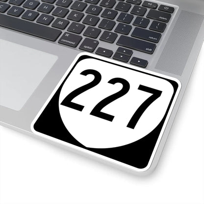 Virginia 227 1980 (Virginia) (Road Sign) STICKER Vinyl Kiss-Cut Decal - The Sticker Space