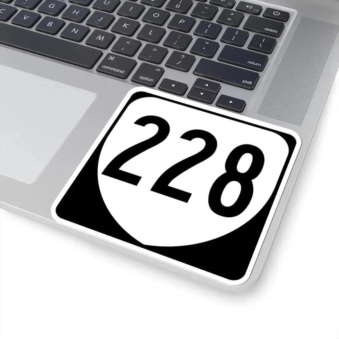 Virginia 228 1980 (Virginia) (Road Sign) STICKER Vinyl Kiss-Cut Decal - The Sticker Space