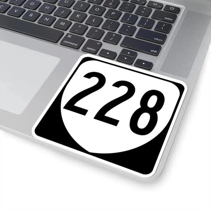 Virginia 228 1980 (Virginia) (Road Sign) STICKER Vinyl Kiss-Cut Decal - The Sticker Space