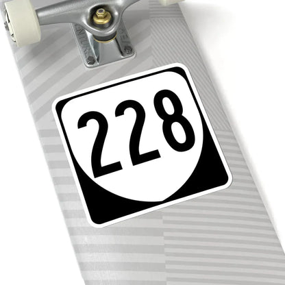 Virginia 228 1980 (Virginia) (Road Sign) STICKER Vinyl Kiss-Cut Decal - The Sticker Space