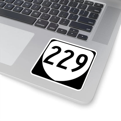 Virginia 229 1980 (Virginia) (Road Sign) STICKER Vinyl Kiss-Cut Decal - The Sticker Space