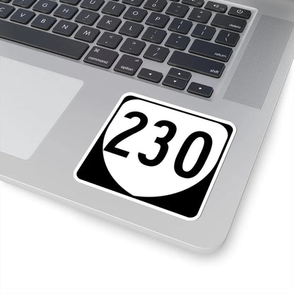 Virginia 230 1980 (Virginia) (Road Sign) STICKER Vinyl Kiss-Cut Decal - The Sticker Space